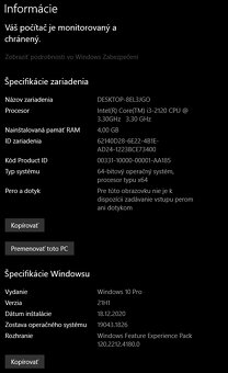 Predám komplet PC skrinku nainštalovaný windows 10 pro. - 6