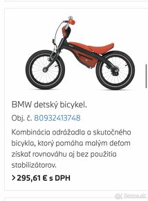 Odrážadlo / first bike / detský bicykel 14 BMW - 6