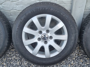 Sada zimnych hlinikovych diskov VW 15" 5x112 ET50 195/65 R15 - 6