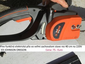 Reťazová píla Ed Johnson OREGON elektrická na 220 V - 6