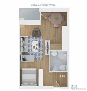 LUNA RESIDENCE | 1 izbové byty s loggiou, výhľad na Tatry - 6