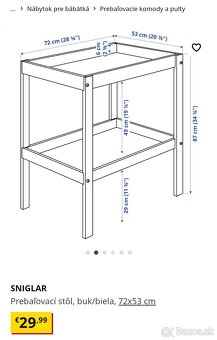 Prebaľovací pult SINGLAR Ikea - 6