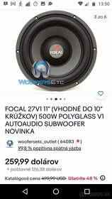 Predám subwoofer DOHODA - 6