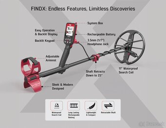 Predam detektor kovov FindX NOKTA - 6