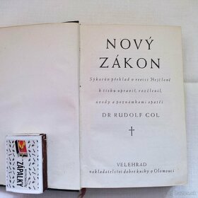 Naboženská literatúra - Nový zákon ; Zpěvnik ....staré knihy - 6