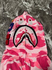 Bape Shark Hoodie Mikina Pink - 6