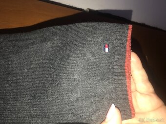 TOMMY HILFIGER originál cotton/kasmir damske saty L - 6