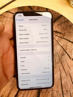 iPhone 11 pro 256 Space Grey batérie 100% top stav - 6