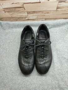 Ecco 40 - dámske kožené čierne topánky - 6