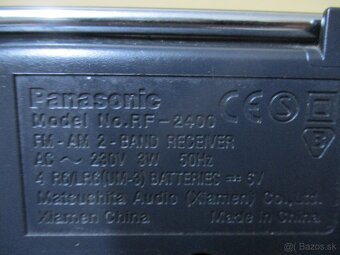 PANASONIC RF-2400 am-fm radio - 6