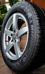 zimné alu R17 5x112 Mercedes S, + pneu Michelin 245/55, NOVÉ - 6