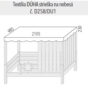 Detska postel drevena masiv DOMESTAV - 6