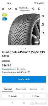 R19 5x120  BMW Styling 232 nové pneu - 6