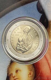 2 Euro pamatne mince San Marino - original vo foldroch - 6