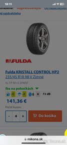 235/45 r18 zimné Fulda DOT 2022 - 6