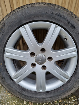 Alu disky Audi 5X130 7,5Jx18H2 ET53 + zimné pneu 235/60 R18 - 6