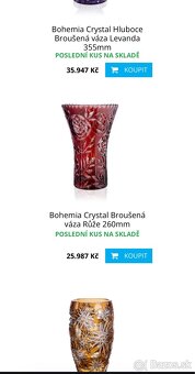 Bohemia Crystal (Vaza,miska,pohare) - 6