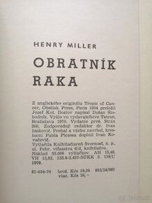 Henry Miller: OBRATNÍK RAKA - 6