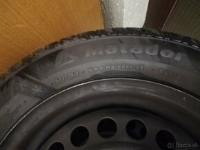 Zimné pneumatiky 175/65 R14 82T + plechové disky - 6