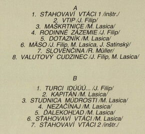 STAHOVAVI VTACI LP prve vydanie 1990 - 6
