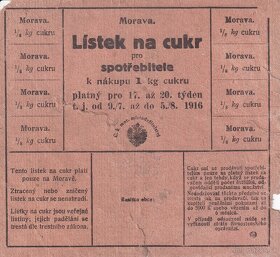 Staré prídelové listy na cukor a na mydlo - 6