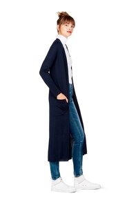 Benetton sveter / cardigan modrý XS - 6