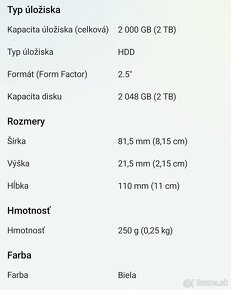 WD 2,5" 2TB - 6