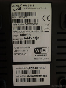 Predám router ADB VA2111 - 6