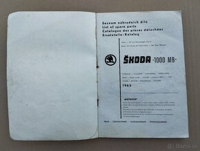 Seznam katalog ND na Škoda 1000 MB Zachovalý, čistý. - 6