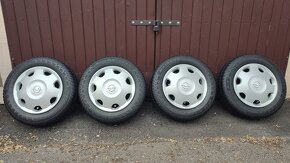 Plechové originál DISKY + ZIMNÉ PNEU- OPEL CORSA C R13 4x100 - 6