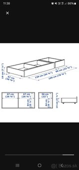 Ikea Songesand šuflíky/úložné boxy pod posteľ - 6