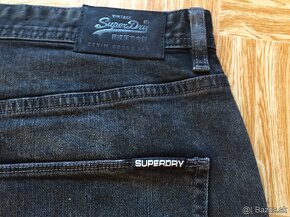 panske riflove sortky, kratasy SUPERDRY velkost W36 - 6