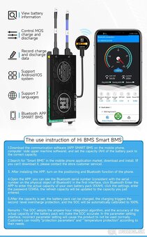 Smart BMS 200A s16 + Bluetooth na 48V - 6