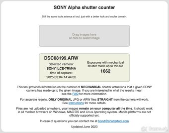 Sony A7R IV A - 100% stav, 1662 zaberov, 2.36 mil. dot displ - 6