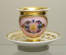 Porcelán šálka empír biedermeier 1820-30 - 6