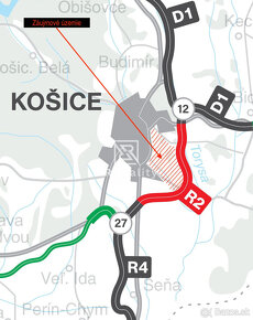 Na predaj investičné pozemky Košice-Krásna od 13€/m2 - 6