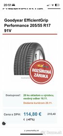 goodyear Efficient grip performance 205/55 r17 - 6