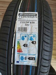 Predam 1 kus obute koleso.  Pneu BRIDGESTONE TURAZNZA LETNA - 6