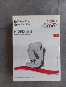 BRITAX Kidfix III 15-36 kg s Isofixom po jednom dieťati - 6