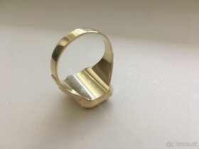 Zlatý prsteň, pánsky s ONYX kameňom, Zlatokov Trencin - 6