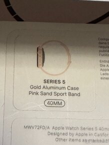 Apple watch 5, 40 mm rosegold, 5 x náramok - 6