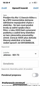 Predám KIA Rio 2003 nepojazdné -problém s elektrikou - 6