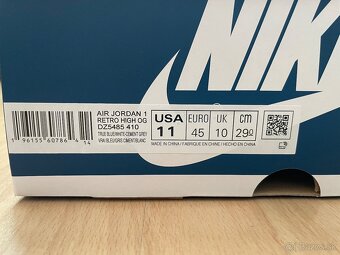 Jordan 1 Retro High OG True Blue 100% originálne - 6