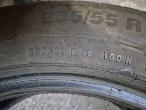 235/55 r18 zimné 2 ks CONTINENTAL detén 7,4 mm - 6