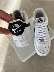 Nike Air Force 1 bielo čierne tenisky - 6