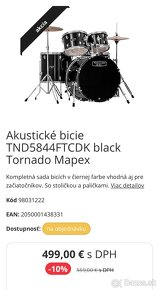 Akustické bicie Tornado - 6