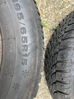 Zimná sada Škoda Octavia 3 195/65 R15, pneu Dunlop. - 6