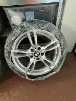 Original bmw 5x120 r18 72.6 continental pneu krasny stav - 6