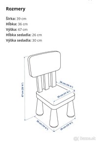 Stôl a stolička IKEA Mammut - 6