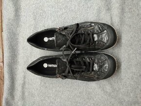 Remonte - Rieker 40 - dámske čierne topánky s membránou - 6